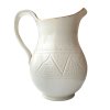 Aardewerk karaf groot off white